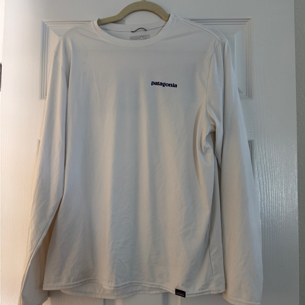 Patagonia Men's White Long Sleeve Shirt
